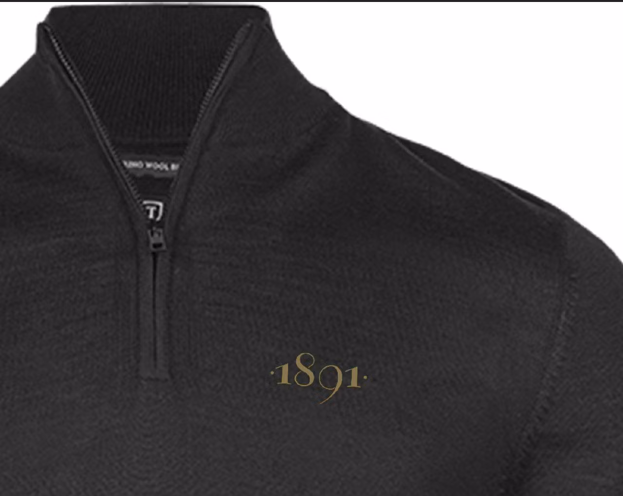 Half-zip 1891 - svart