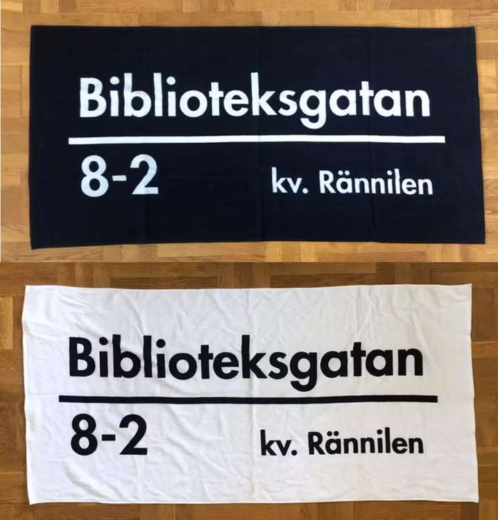 Biblioteksgatan handduk