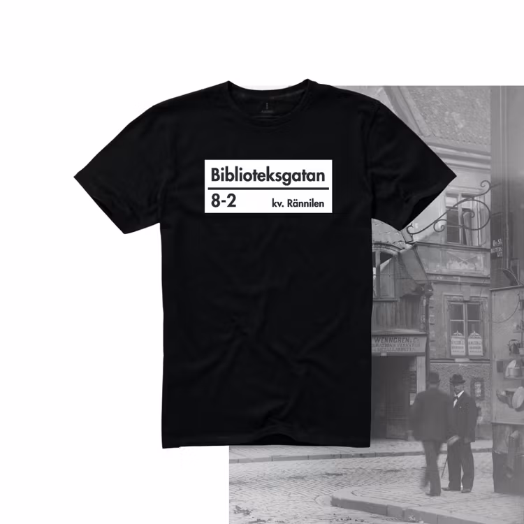 T-shirt "Biblioteksgatan" - Vuxenstorlekar