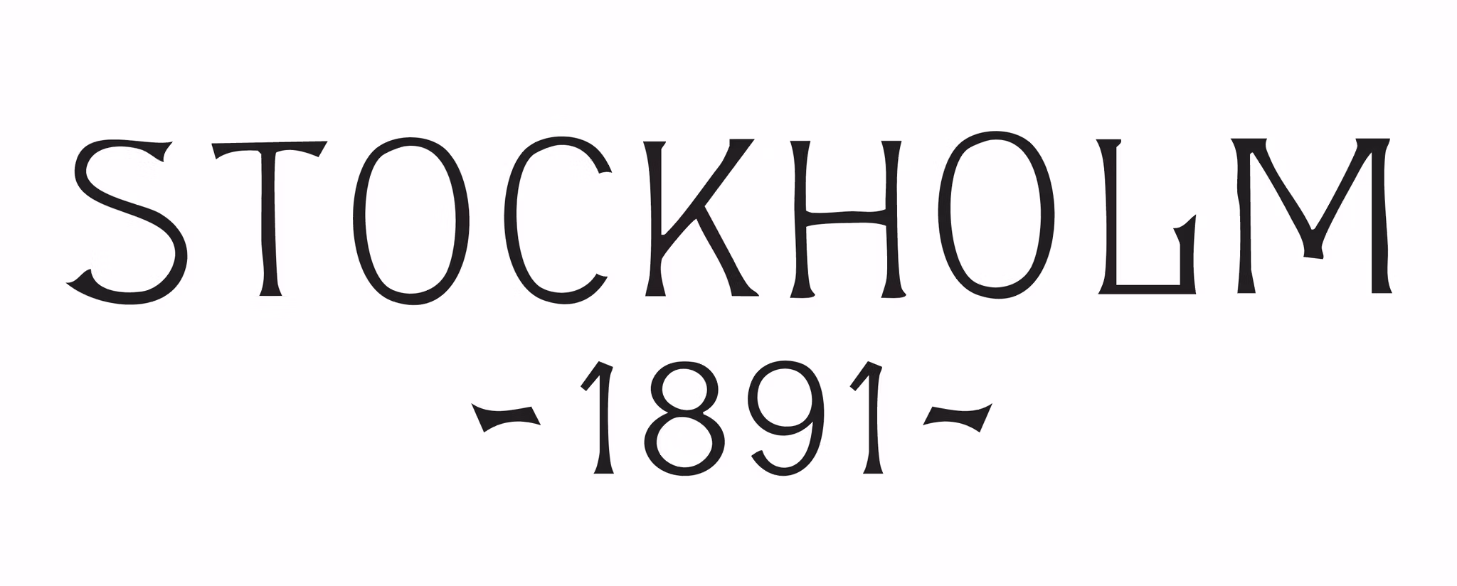 T-shirt 1891 font - Vuxenstorlekar