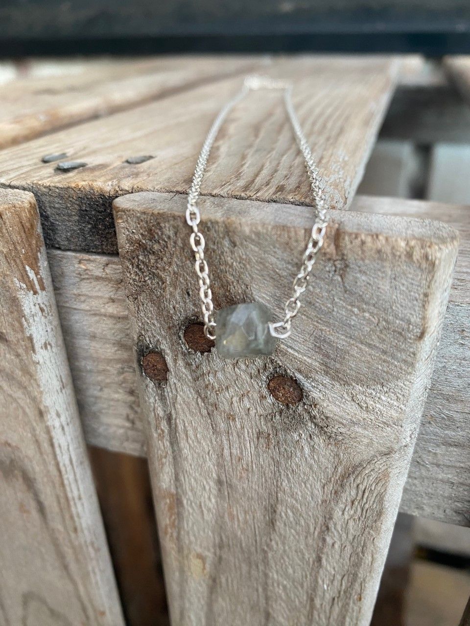 Kort halsband – Labradorit