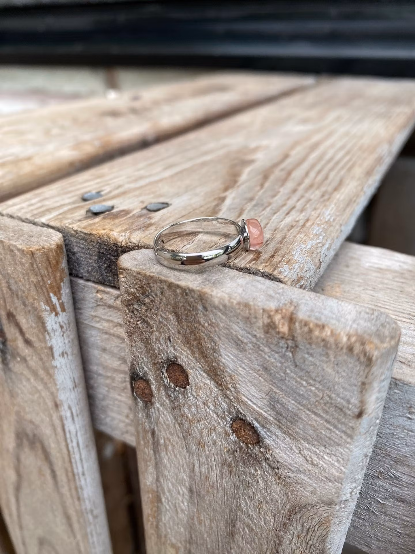 Ring – Ljus vattenmelonkvarts