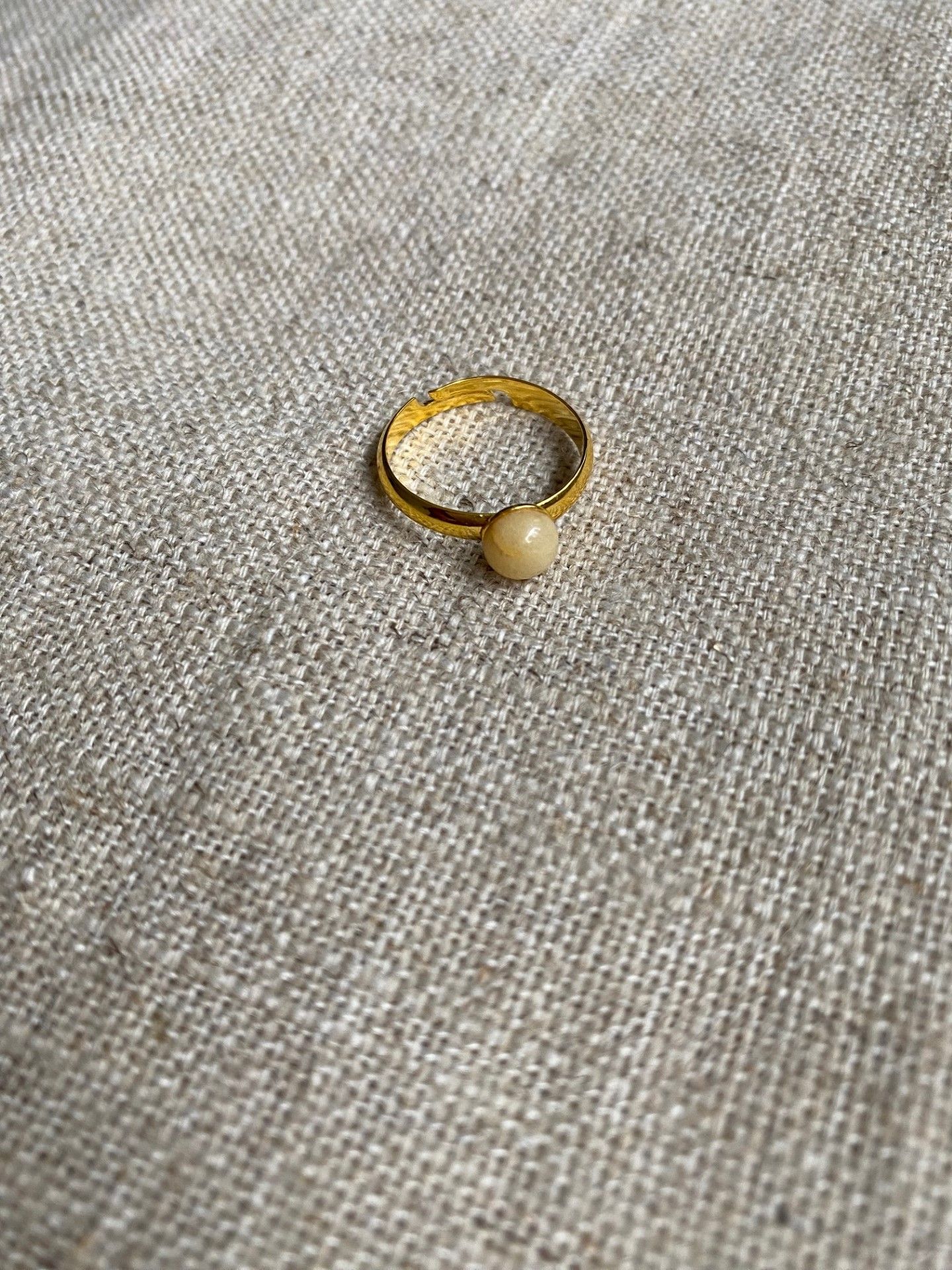 FYND – Ring, gul aventurin