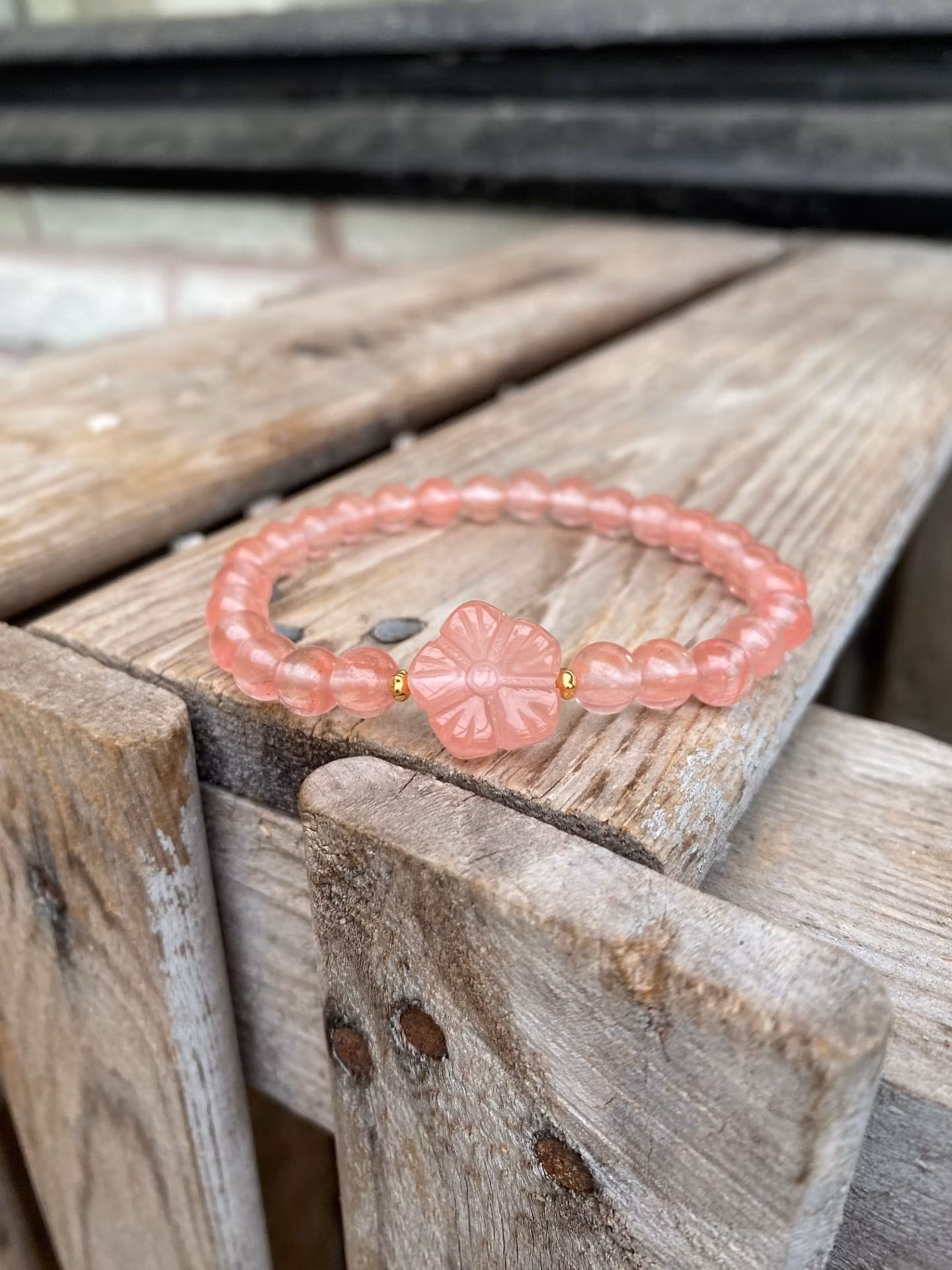 Armband – Körsbärskvarts