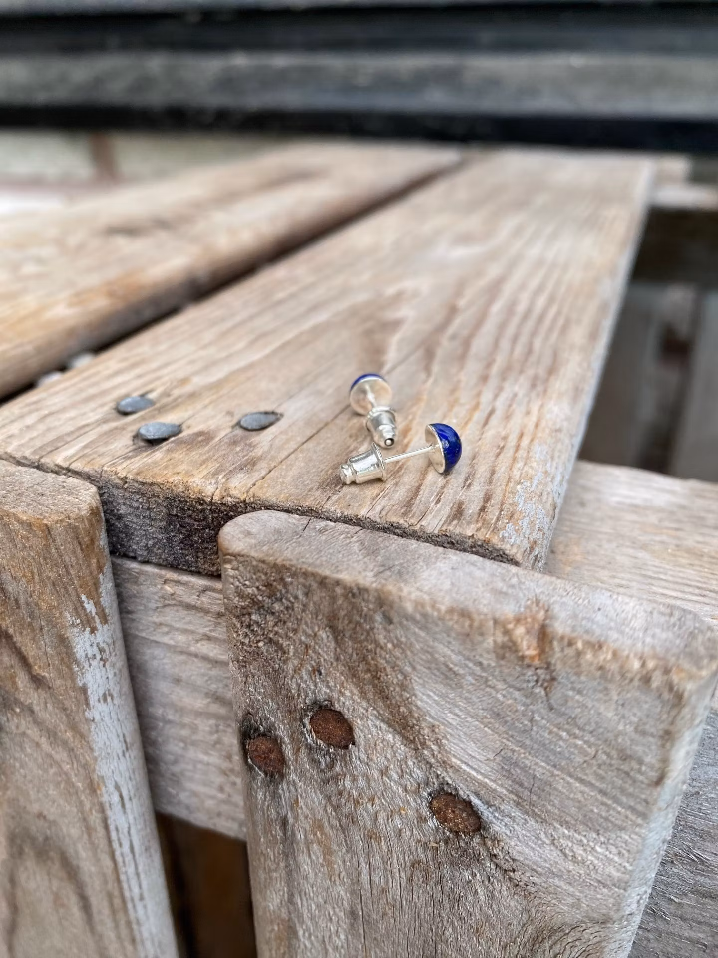 Stiftörhängen – Lapis