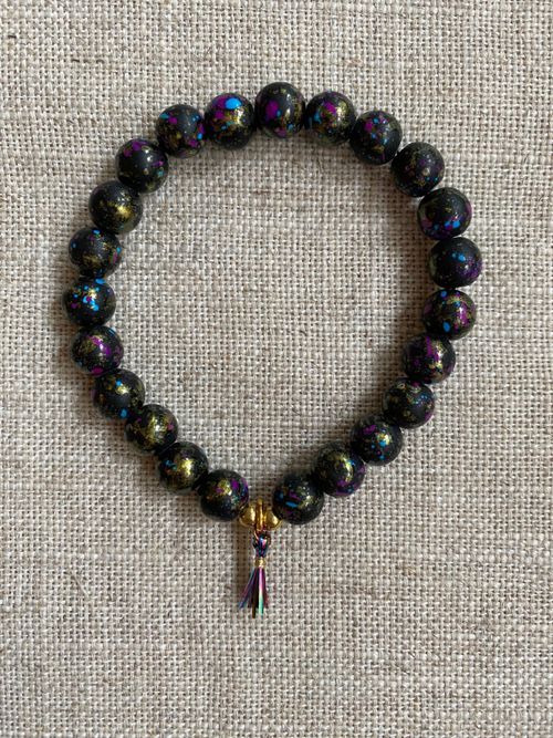 FYND – Armband, glitter & tofs