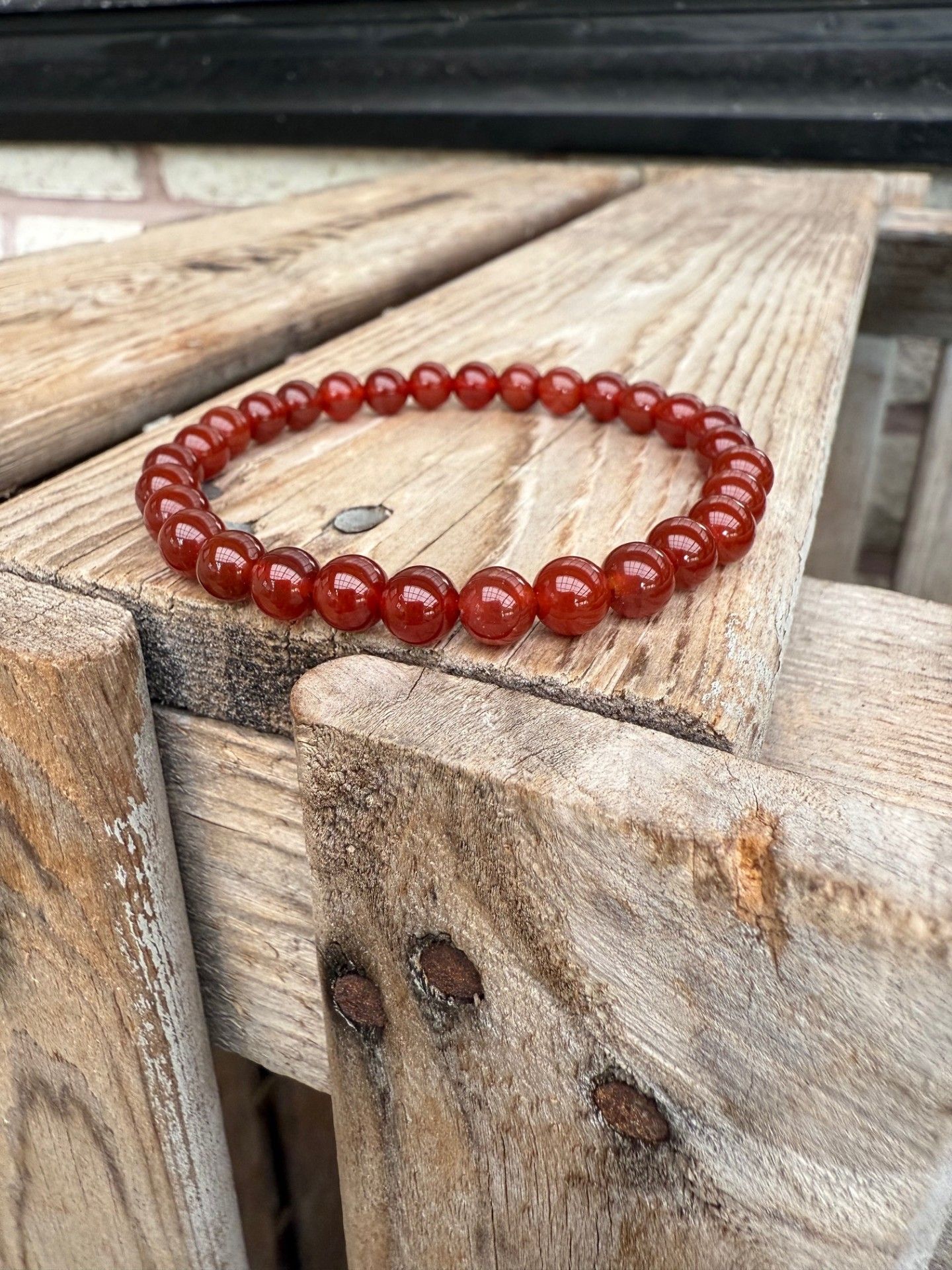 Armband – Röd agat