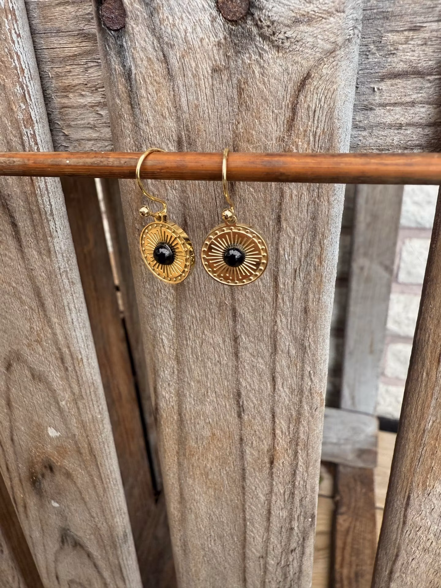 Örhängen – Onyx, mindre