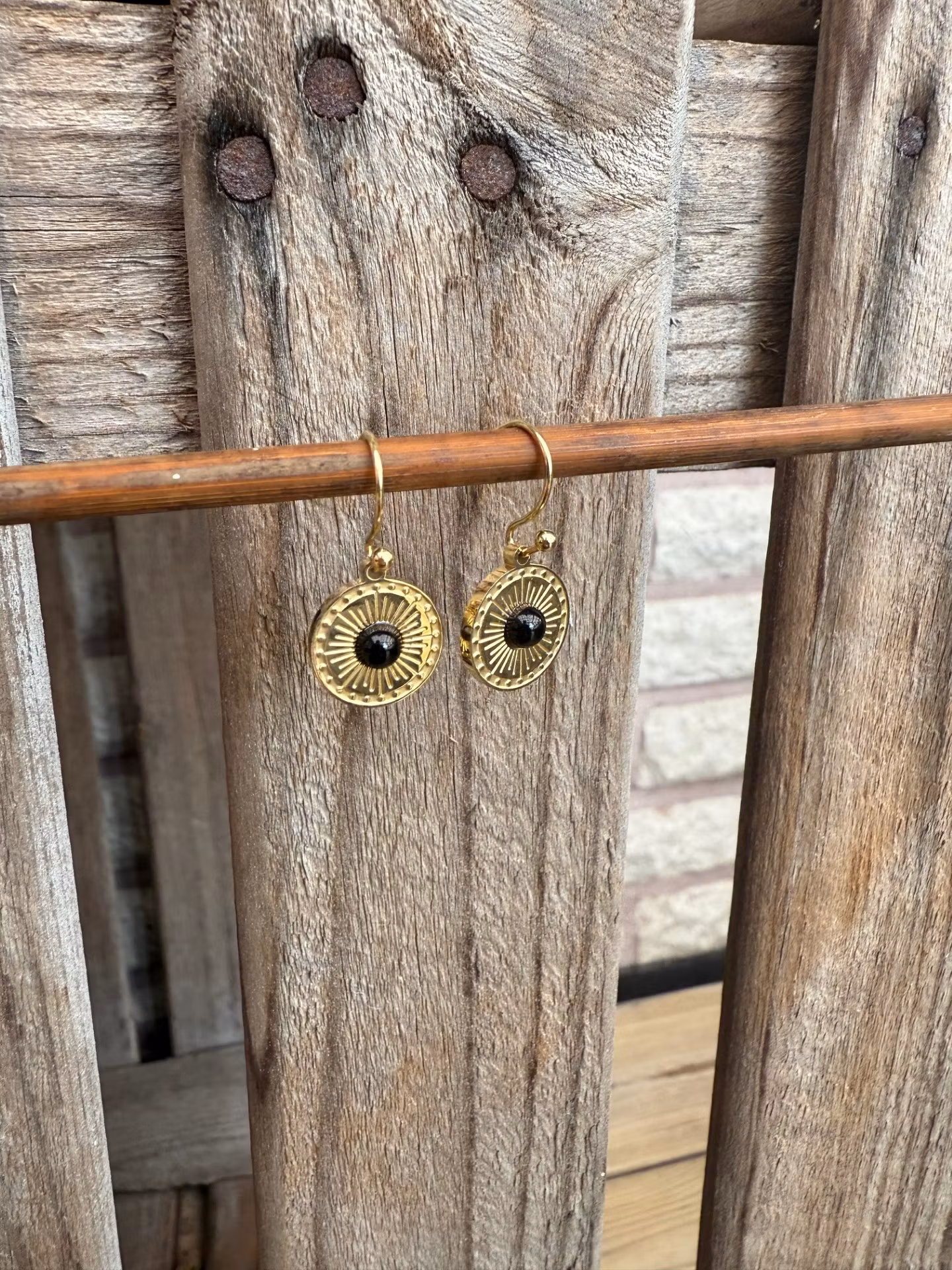 Örhängen – Onyx, mindre