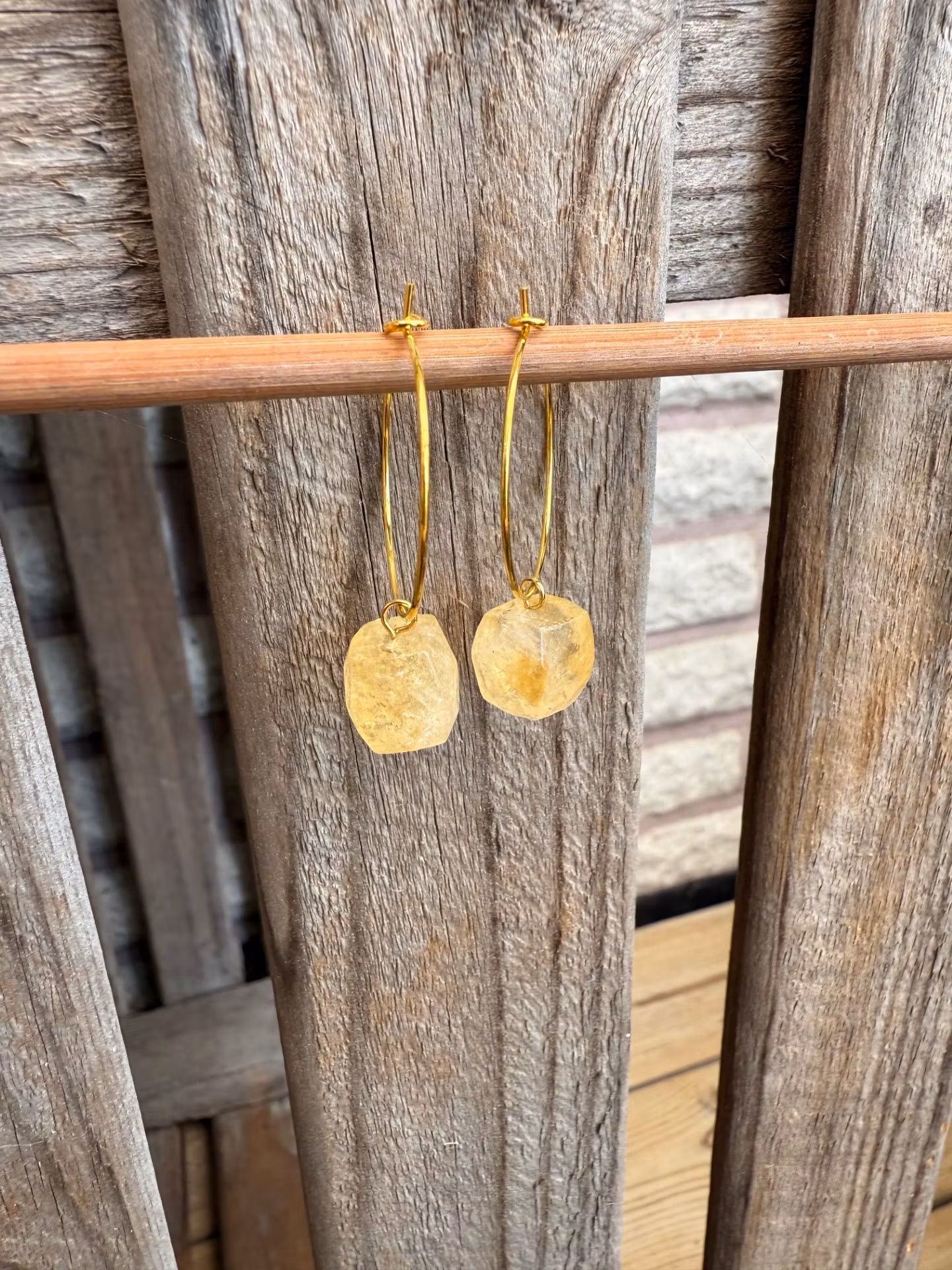 Örhängen – Citrin