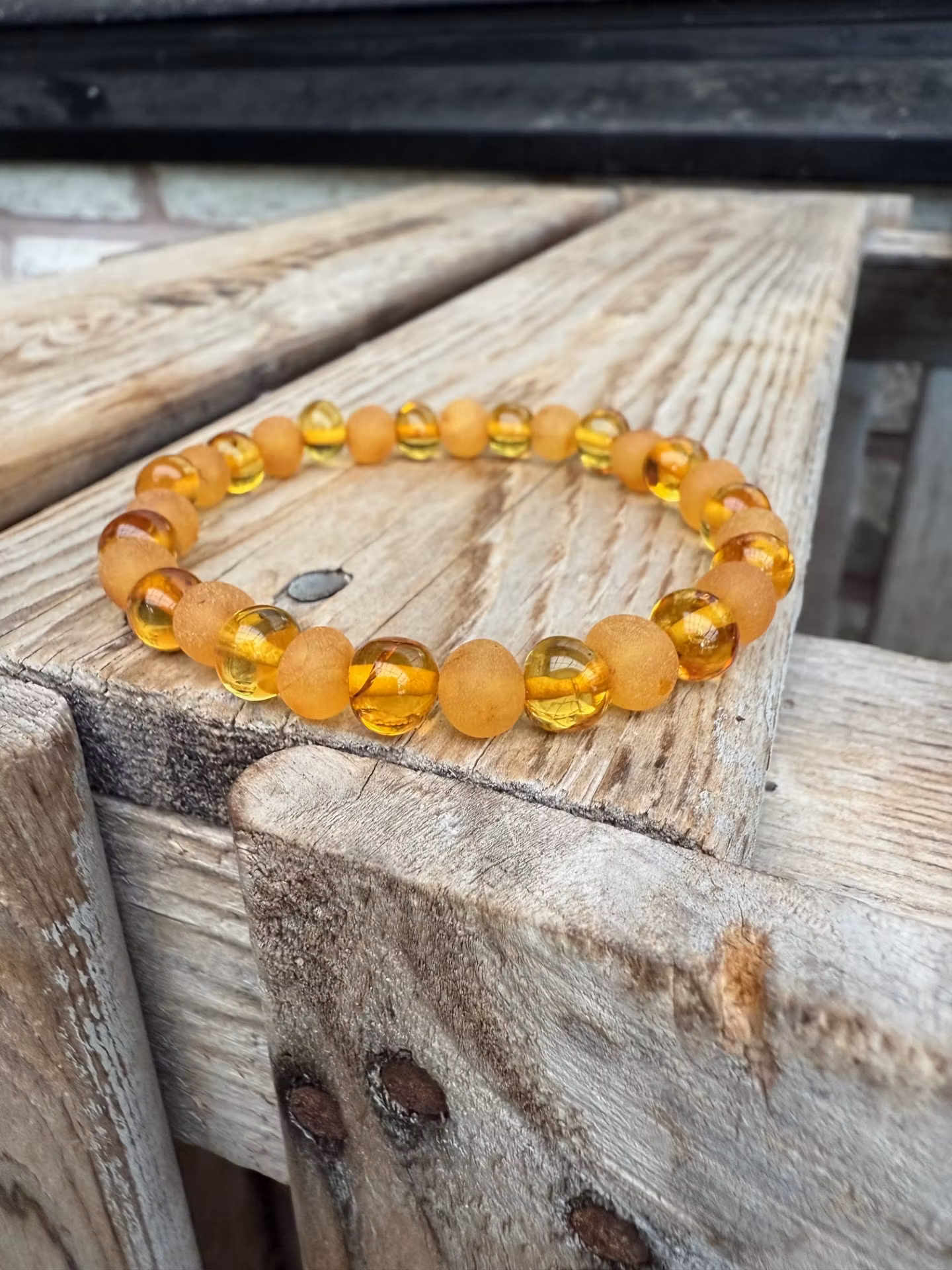 Armband – Bärnsten, ljus/honung, mixad