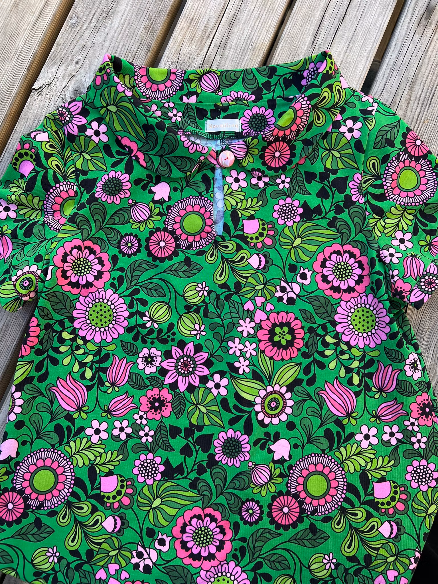 Modell Mirjam - rosa grön eufori