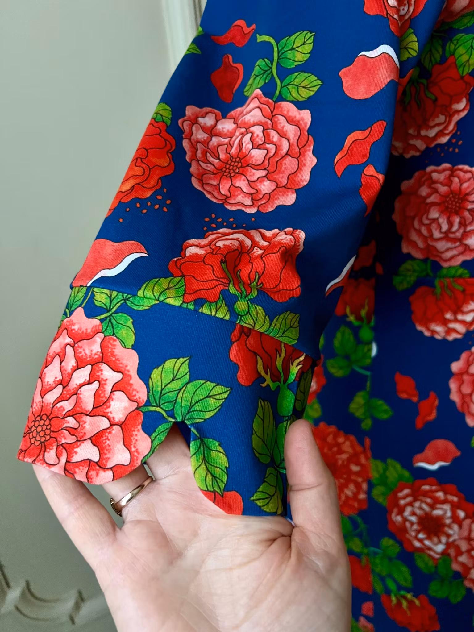 Roses in red and blue
