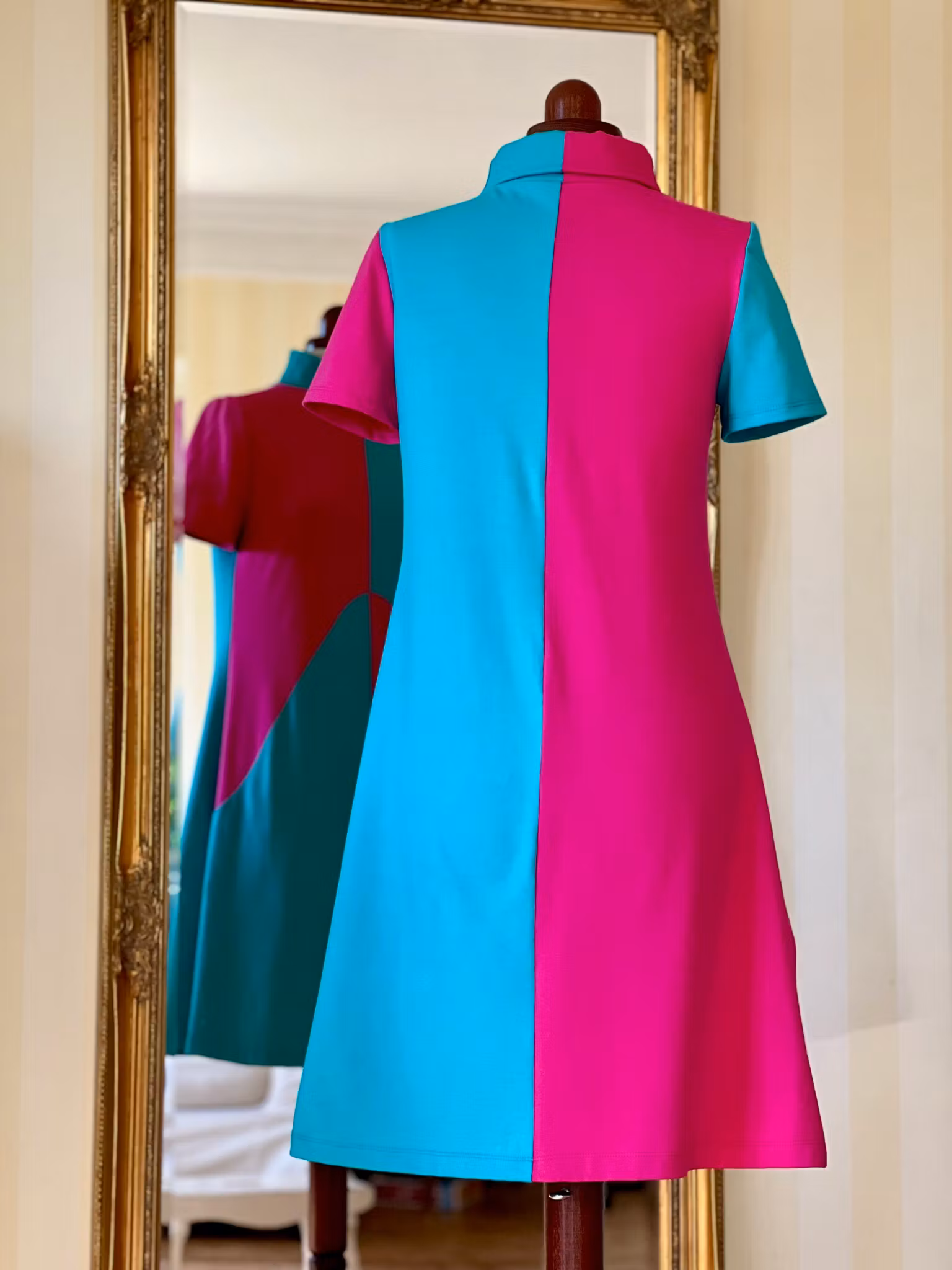 Split - turquoise pink