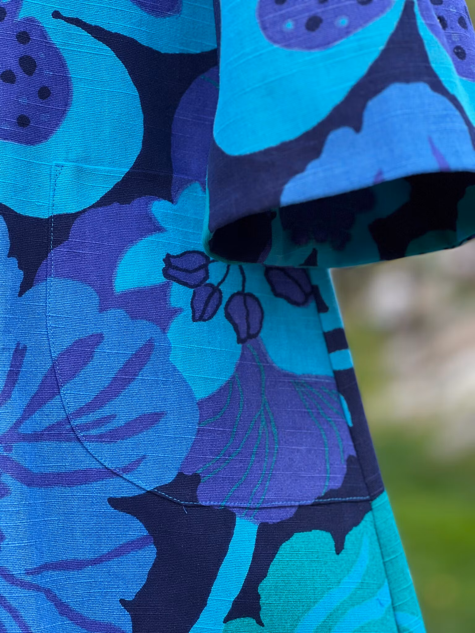 Modell Signe - aqua butterflies