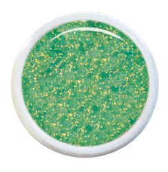 Pixie Multieffect Gel 5g – Frisk äppelgrön glittergel med guldskimmer