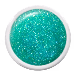 Fairy Floss Gel 5g – Turkosgrön glittergelé med magisk lyster