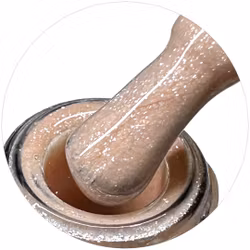 Bella Christina 12ml – Beige-bronzig gelélack med exklusivt glitter