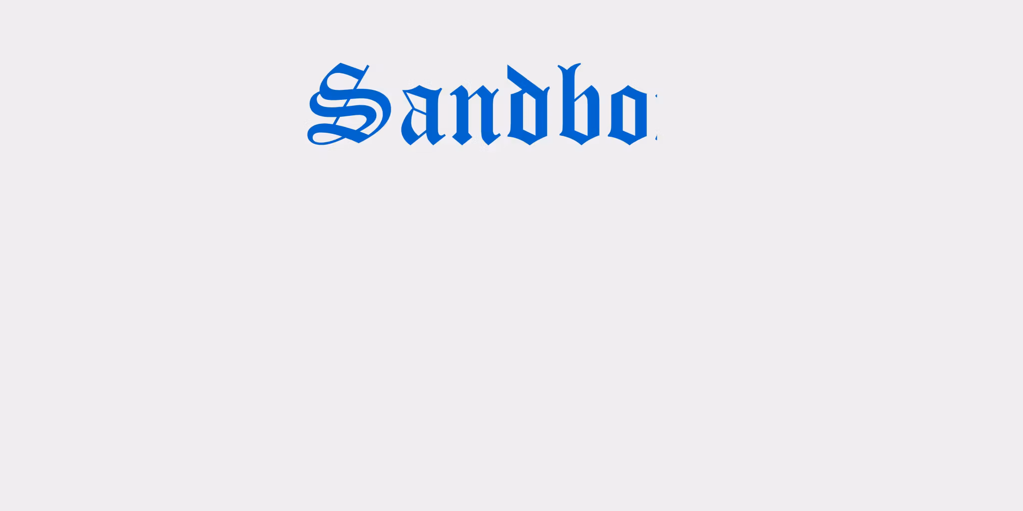 Sandbox 64x21 BLÅ