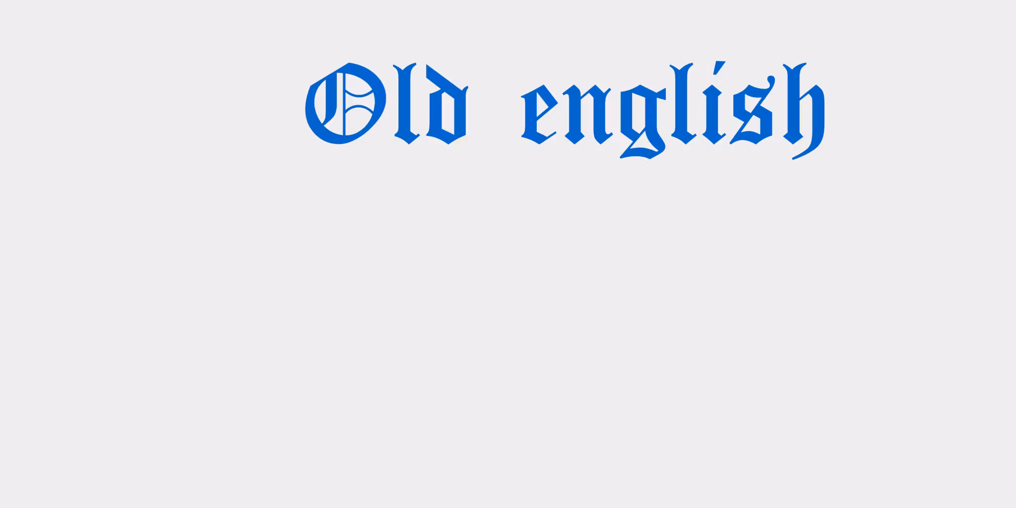 Old english 116x21 BLÅ