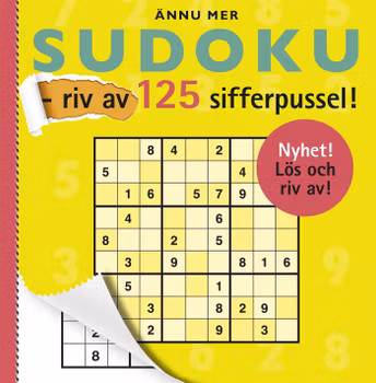 Ännu mer sudoku – riv av 125 sifferpussel!