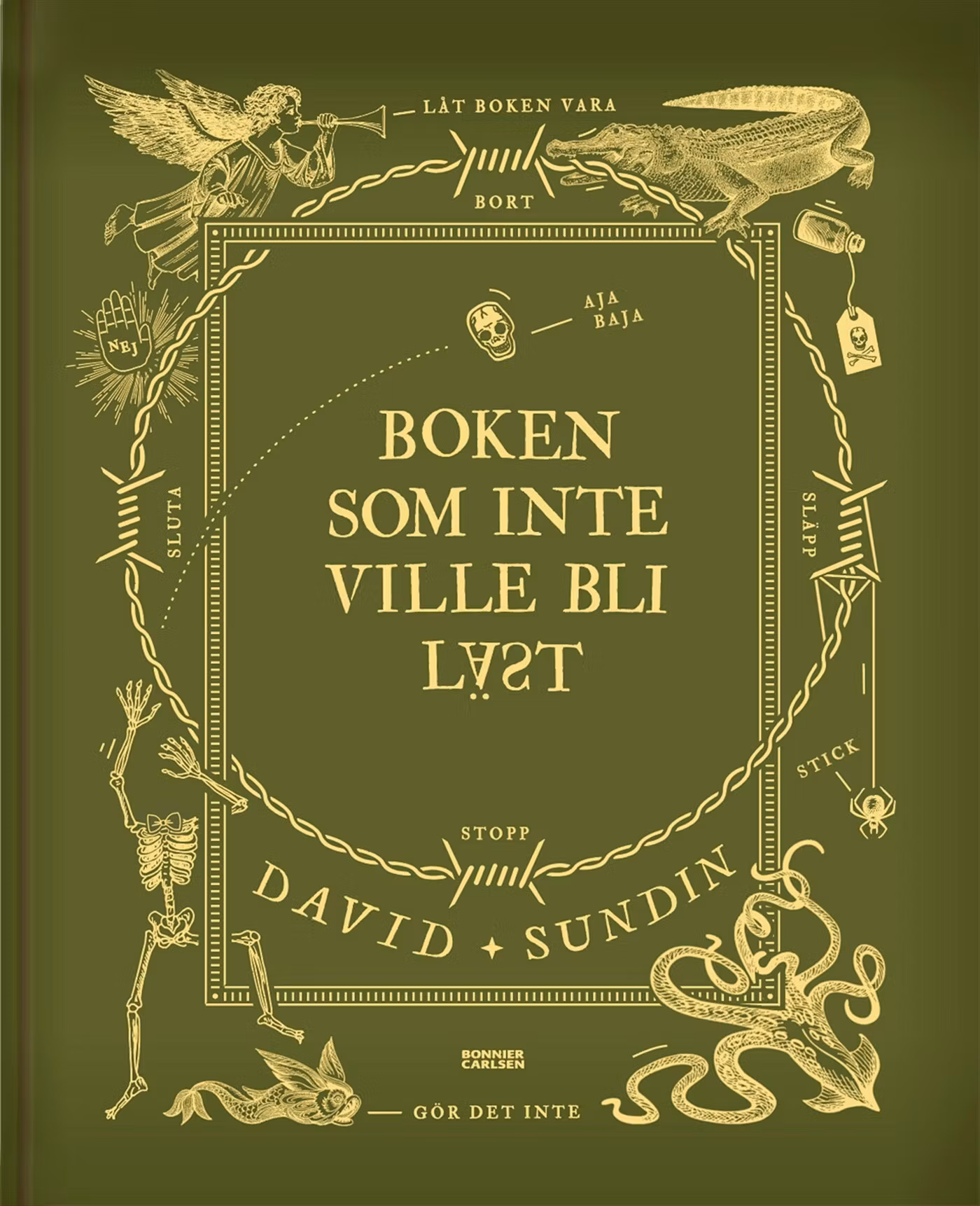 Boken som inte ville bli läst - finns i Rutströms bokhandel