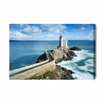 Canvastavla - A lighthouse in France