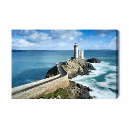 Canvastavla - A lighthouse in France