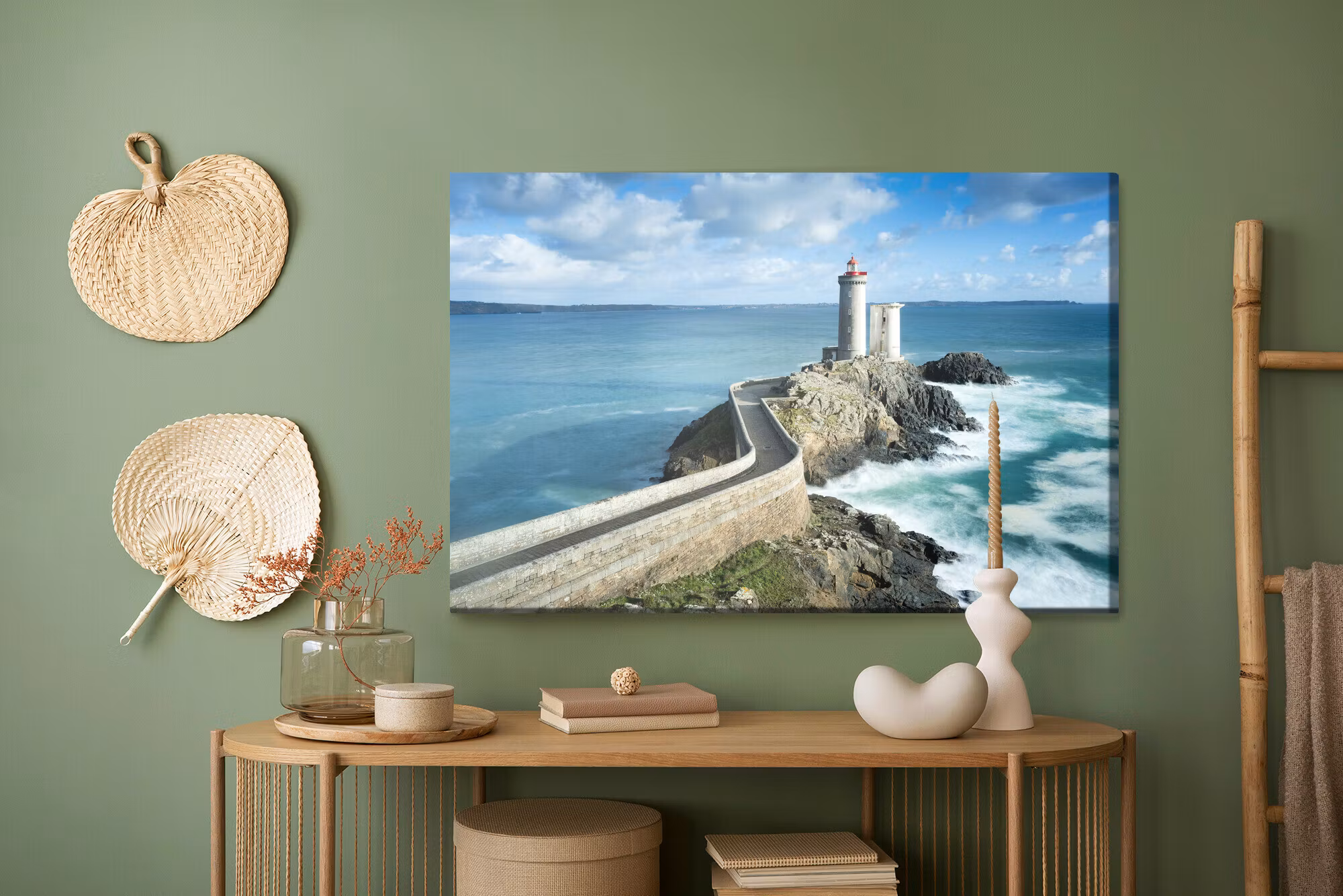 Canvastavla - A lighthouse in France