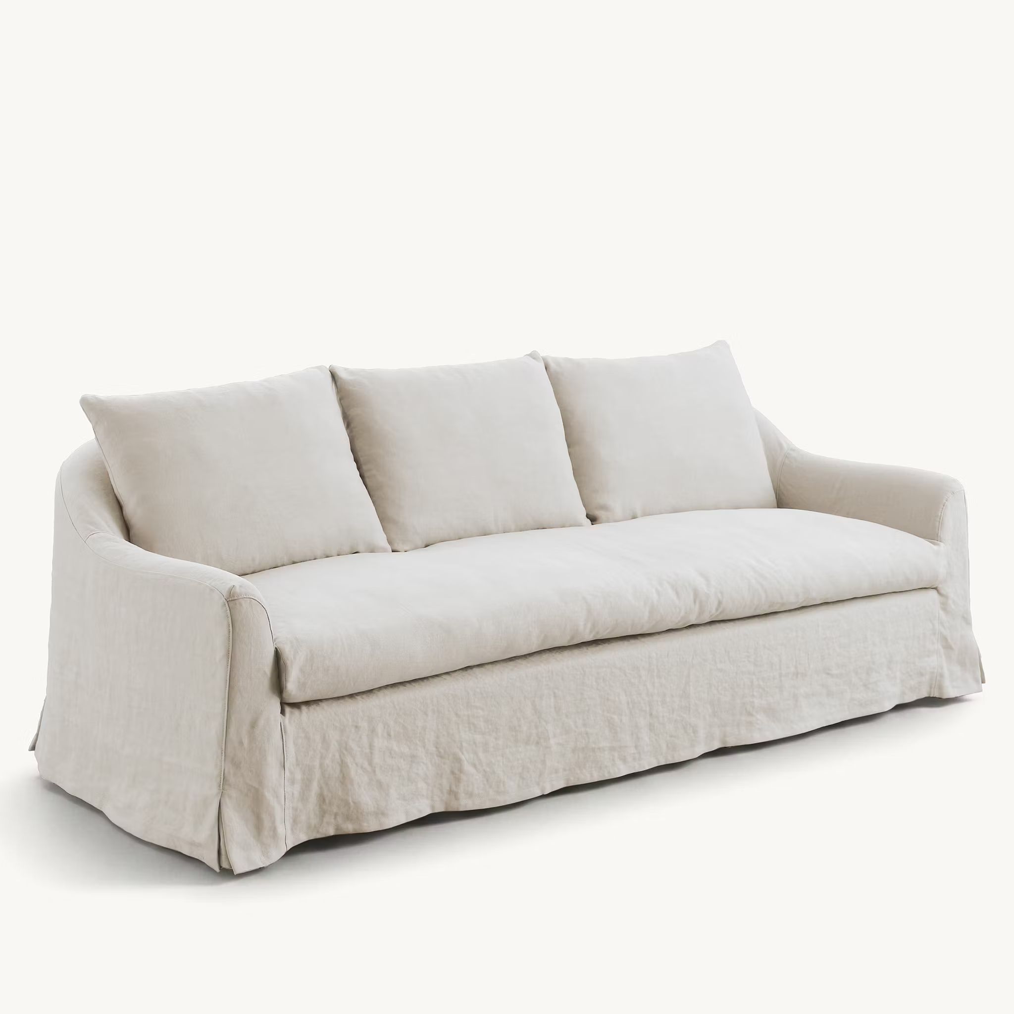 Lori linen sofa Warm White