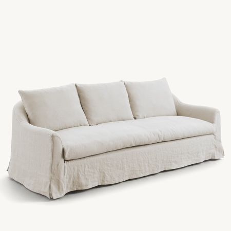 Lori linen sofa Warm White