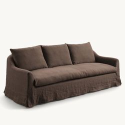 Lori linen sofa Walnut