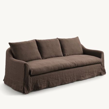 Lori linen sofa Walnut