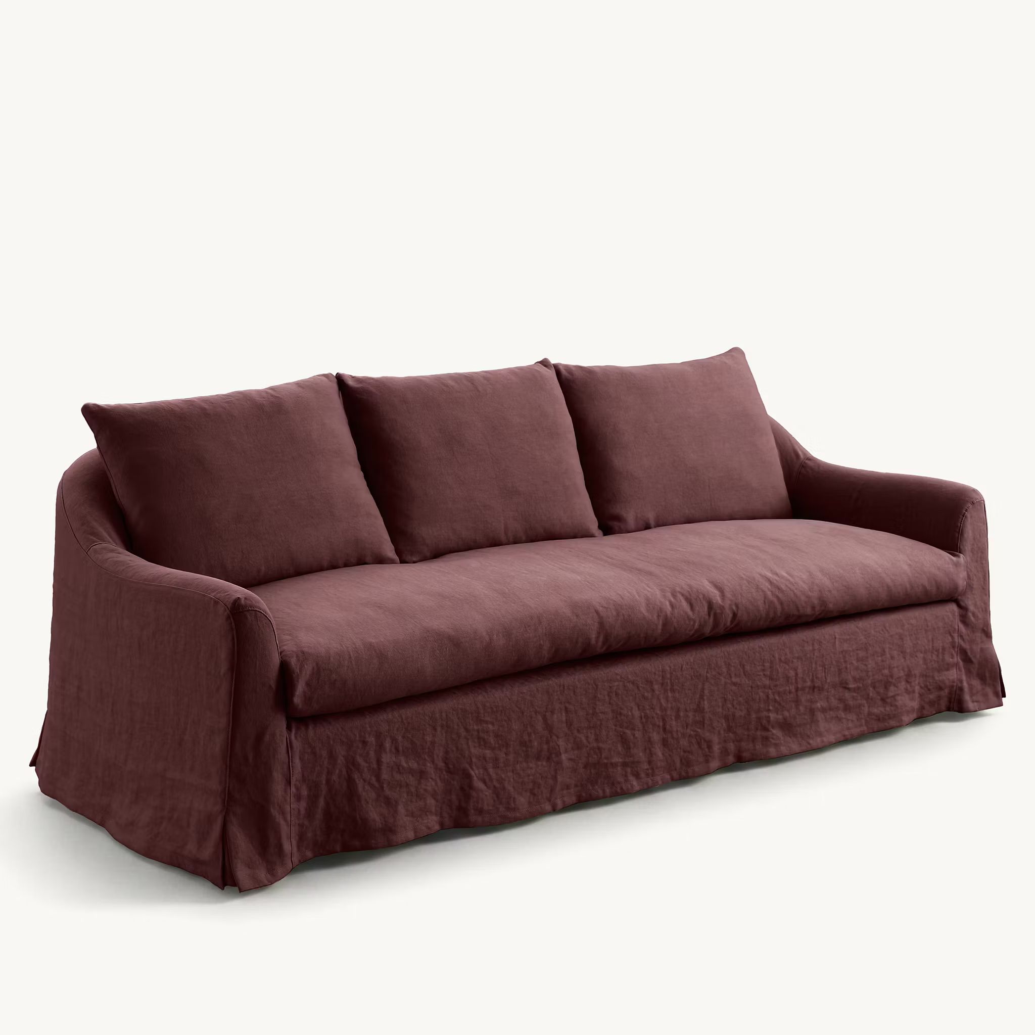 Lori linen sofa wine