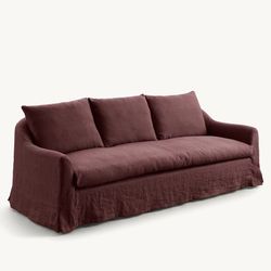 Lori linen sofa wine