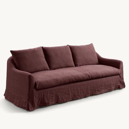 Lori linen sofa wine