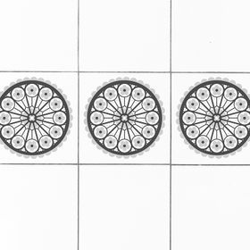Kakeldekor Rosett 5-pack