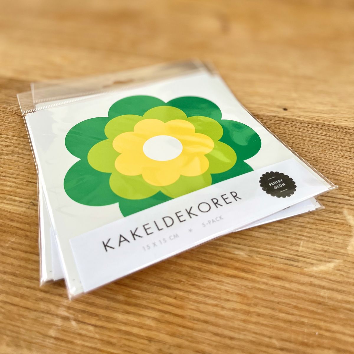 Kakeldekor Pentry Grön 5-pack