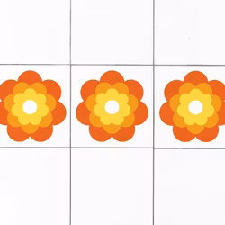 Kakeldekor Pentry Orange 5-pack