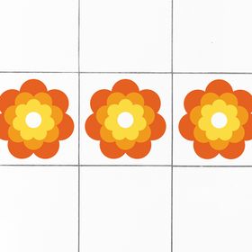 Kakeldekor Pentry Orange 5-pack