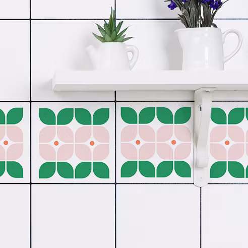 Kakeldekor Pynta Rosa 5-pack