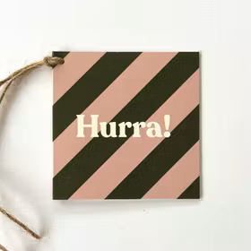 Paketkort Hurra diagonal
