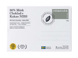 80% + NIBS Höganäs Chocolate Kakor 70g