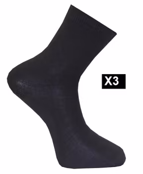 Liner Ullstrumpa 3p  Marinblå 35/38