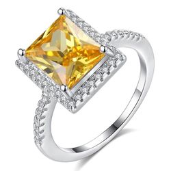 RING CHAMPAGNE WHITE GOLD