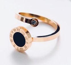 RIVIERA RING TWISTED BLACK