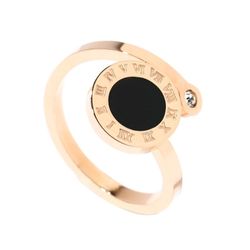 RIVIERA RING TWISTED BLACK