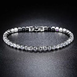 TENNISARMBAND SILVER