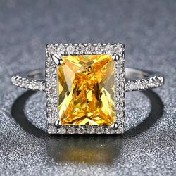 RING CHAMPAGNE WHITE GOLD