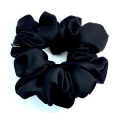 Satin scrunchie - Black